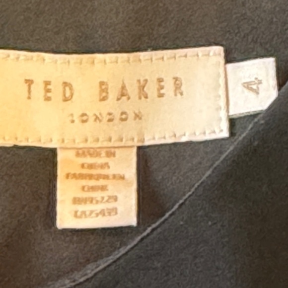 Ted Baker Gilleen Bow Detail Black & White Knit Skater Dress Size 4 - Picture 10 of 12